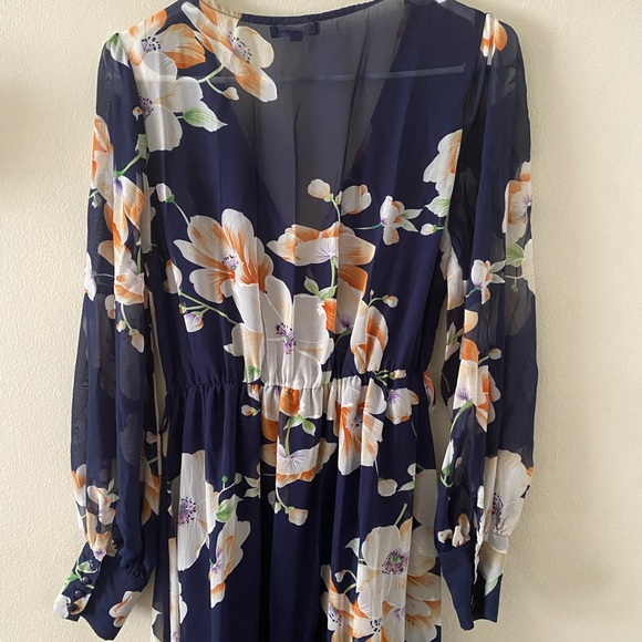 Fashion Nova Floral Sheer Dress - Picture 2 of 5